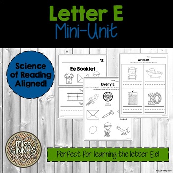 Preview of Letter E - Mini-Unit - Science of Reading - Orton Gillingham Inspired