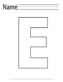 Letter 'E' Pre-K Packet