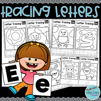 Letter e tracing worksheet