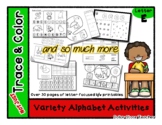 Letter E - Variety Alphabet Activities - Not Just Trace & 