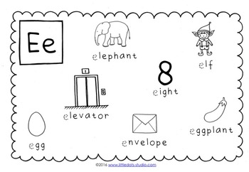 letter e activities and worksheets by little dots tpt