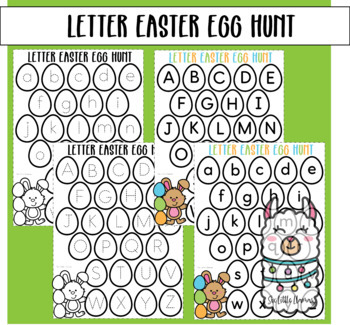 Letter Easter Egg Hunt by Six Little Llamas | TPT