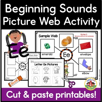 Preview of Letter Ee Letter of the Week Picture Web Activity