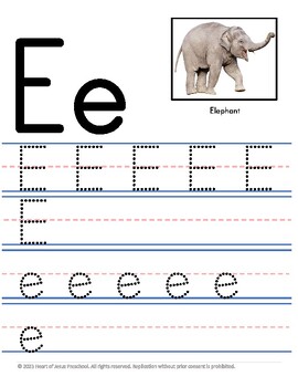 Letter Ee Formation Fine Motor Practice Preschool Kindergarten | TPT