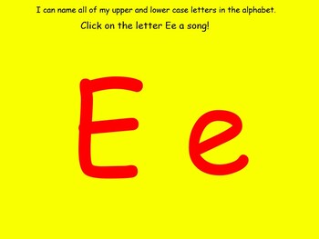 Preview of Letter Ee Smartboard activities with nonsense word fluency and sight words.
