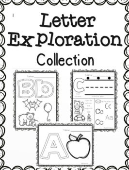 Letter Exploration Collection by Mrs Hs Itty Bitty Learners  TPT