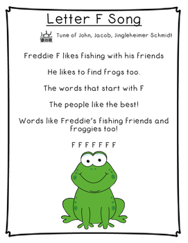 Letter F Poetry Kindergarten & First Grade by Wishful Learning by