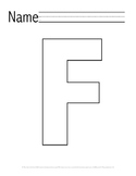 Letter 'F' Pre-K Packet