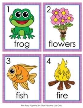  Letter  F Words  Write the Room Activity by Pink Posy 