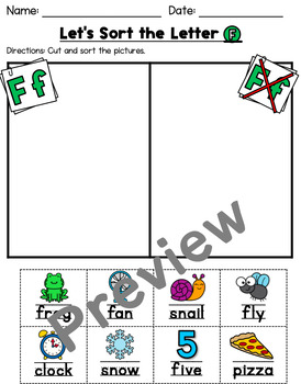 letter f worksheets by kindergarten swag teachers pay teachers