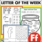 Letter F Tracing Coloring Worksheets Sound Activities Uppe