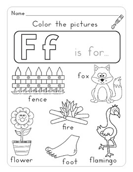  Letter  Ff  Letter  of the Week Activity Worksheets  by 
