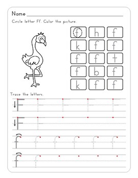  Letter  Ff  Letter  of the Week Activity  Worksheets  by 