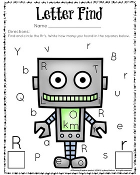 Download Letter Find A-Z by Planning Playtime | Teachers Pay Teachers
