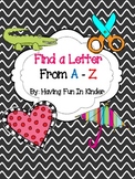 Letter Find From A to Z Worksheets