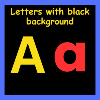 Preview of Letter Flashcards for Visually Impaired(CVI);Uppercase & Lowercase Letters