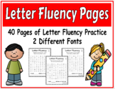 Letter Fluency Sheets | Letter Naming & Sound Practice | D