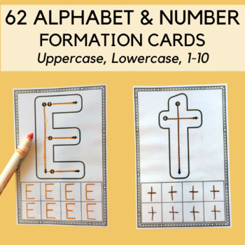 Preview of Letter Formation: Alphabet and Number Formation Cards