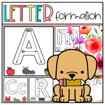 Preview of Letter Formation Cards | Letter Tracing Cards Flashcards Alphabet - Kindergarten
