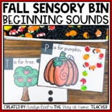 Fall Beginning Sounds Sensory Bin
