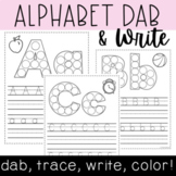 Letter Formation Dab, Trace, Write - Alphabet Practice