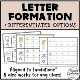 Letter Formation - Differentiated - Lowercase & Uppercase