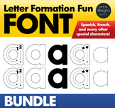 Letter Formation Font • KTD Letter Formation Fun Font BUNDLE