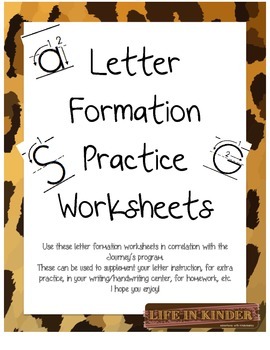 Preview of Letter Formation Handwriting Practice Sheets Freebie