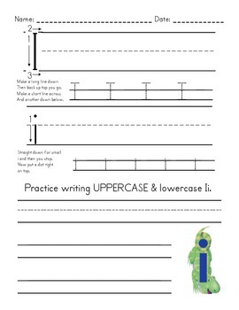 Letter Formation Handwriting Practice Sheets Freebie by Life in Kinder