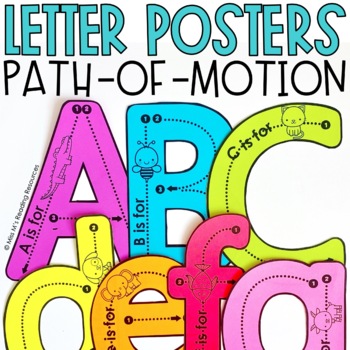 Preview of Letter Formation Posters Alphabet Handwriting Practice Posters