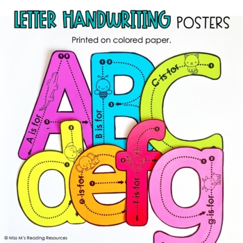 Writing Our Letters / Handwriting Letter Formation Poster by Teach Fun in  First