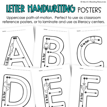 Alphabet Posters Traditional Formation - Kinder Craze