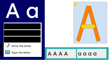 Preview of Letter Formation & Practice Interactive Lessons and Activities