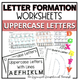 Letter Formation Practice Sheets - Uppercase Letter Handwr
