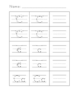 Letter Formation Practice Worksheets for Preschool & Kindergarten FREEBIE