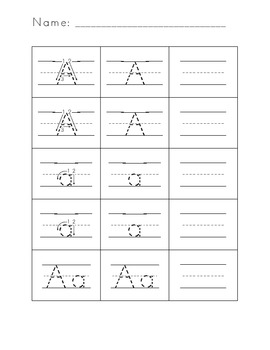 Preview of Letter Formation Practice Worksheets for Preschool & Kindergarten FREEBIE
