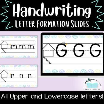 Preview of Letter Formation Presentation - Slide Deck - Using House Paper
