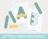 Letter Formation Puzzle