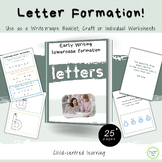 Letter Formation Resources, Lowercase, Early Writing Skill