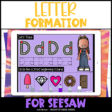 Letter Formation Seesaw Activity