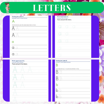 Preview of Letter Formation Worksheets: Tracing and Printing Practice