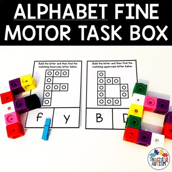 Preview of Letter Formation and Recognition | Fine Motor Task Box