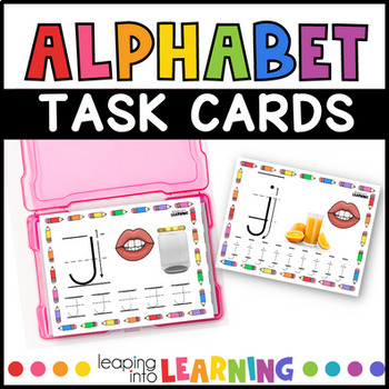 Preview of Alphabet Letter Formation Task Cards Kindergarten & Pre-k Early finishers