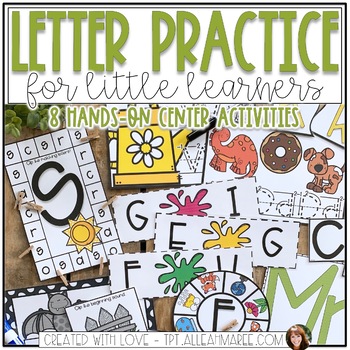 Alphabet Letter Formation and Writing Practice Centers Activities
