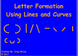 Letter Formation using Lines and Curves ActivInspire Flipchart