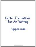 Letter Formations for Air Writing – Uppercase