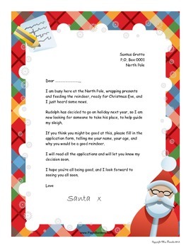 Letter From Santa by Chronicals Of Chaos | TPT
