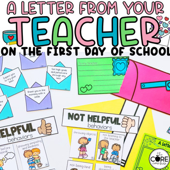 Preview of Letter From Your Teacher Read Aloud - First Day of School Reading Comprehension