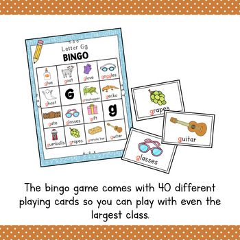 Letter G Bingo Game By Simply Schoolgirl Teachers Pay Teachers