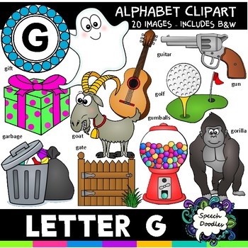 Preview of Letter G Clipart - 20 images! Personal or Commercial use